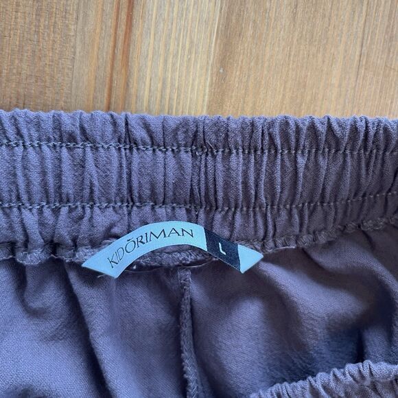 Kidoriman Kireina Jogger Pants L Purple Pull On Elastic Waist Lightweight Loose - Picture 12 of 16